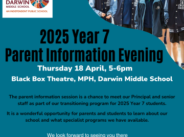 2025 Year 7 Parent Information Evening